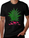 Flamingo Pineapple Graphic T-Shirt