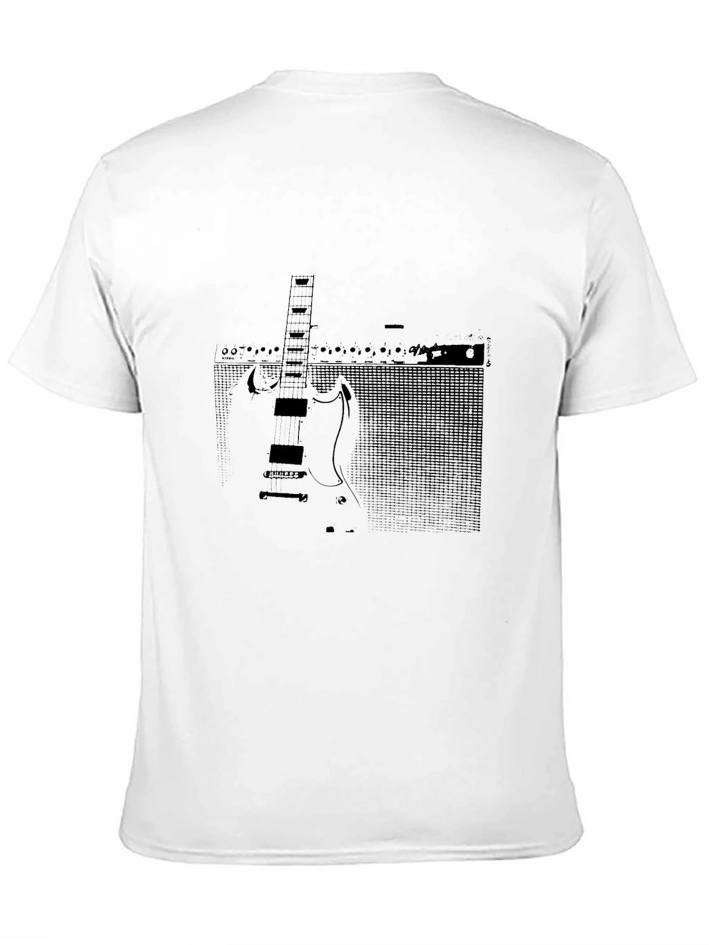 Guitar Amp Graphic Tee - Musicians Black T-Shirt