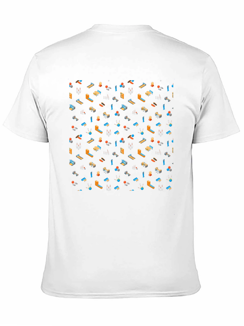 Bowling Pattern T-Shirt - Fun & Unique Design