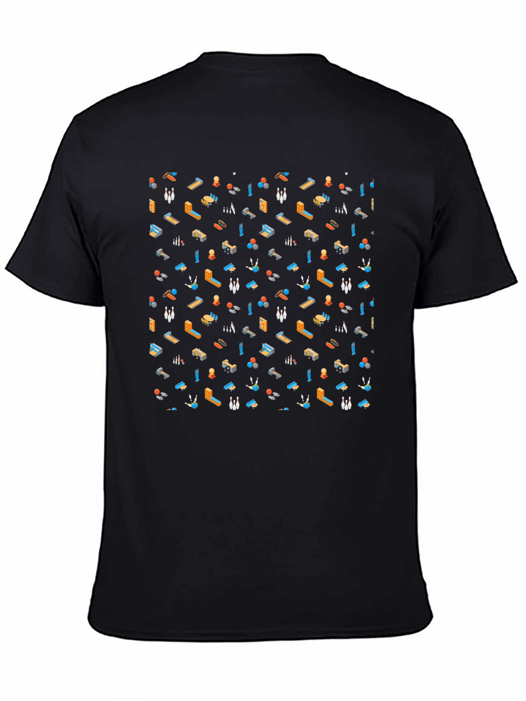 Bowling Pattern T-Shirt - Fun & Unique Design