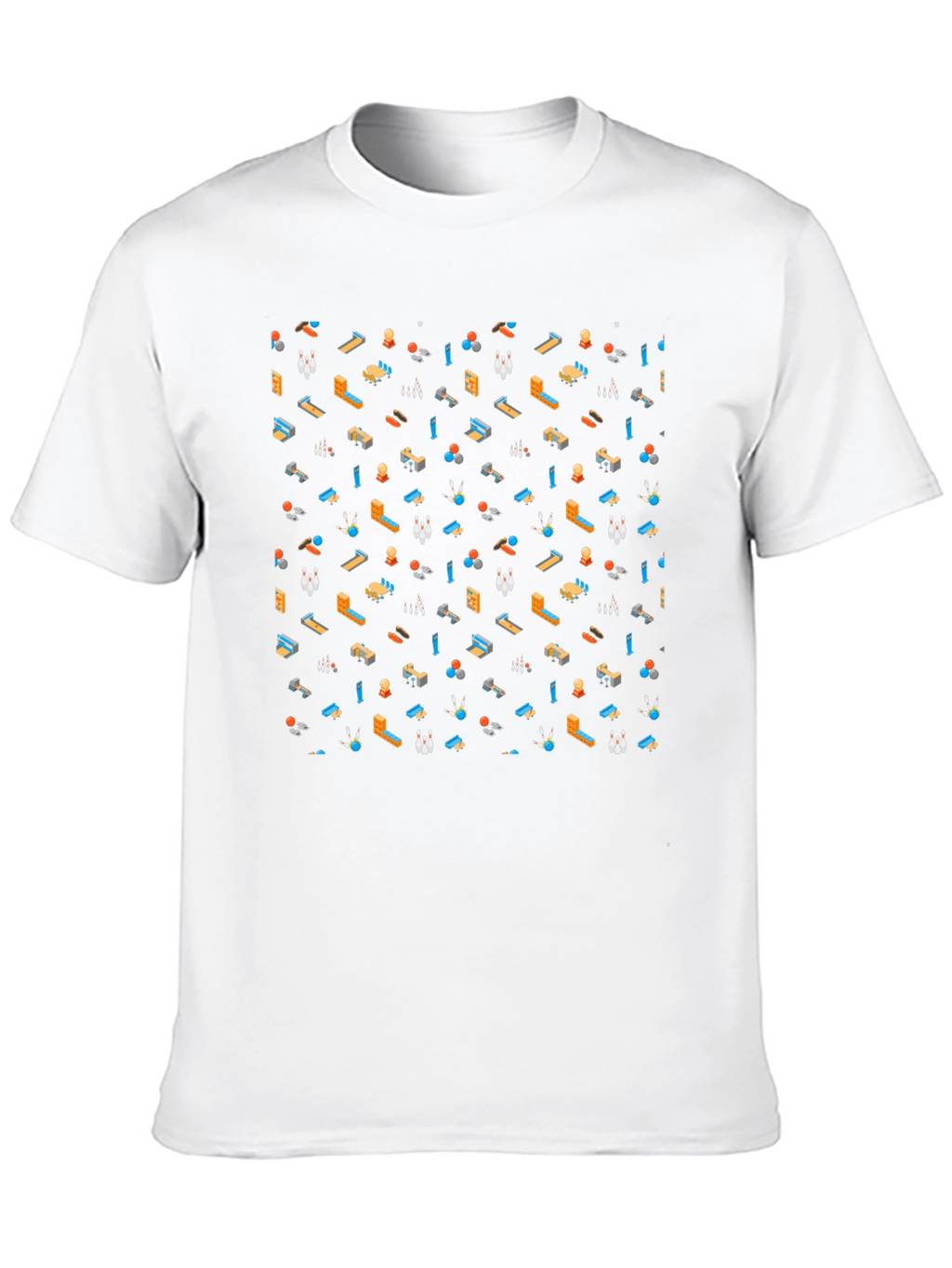 Bowling Pattern T-Shirt - Fun & Unique Design