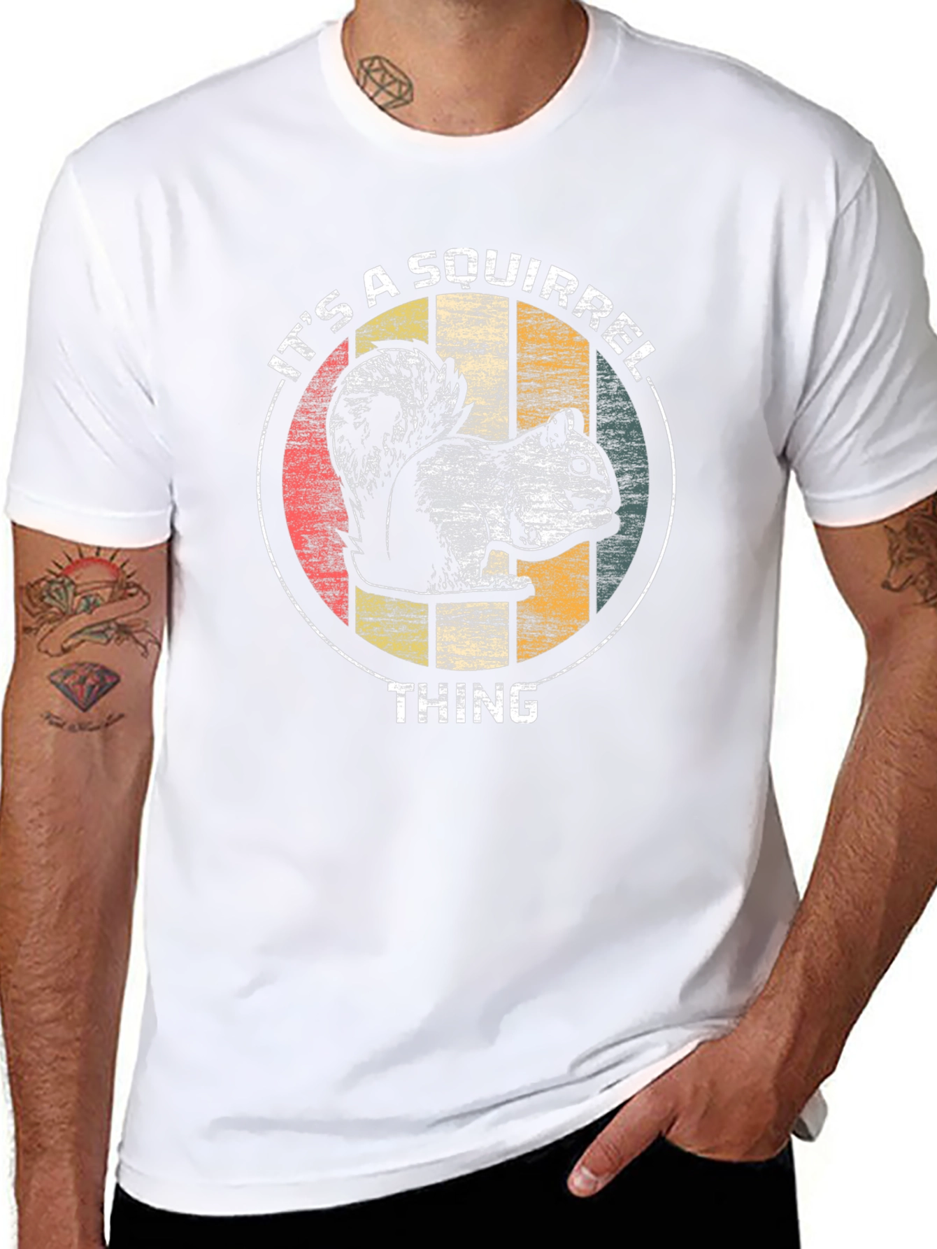 Its a Squirrel Thing T-Shirt - Mens Black Graphic Tee
