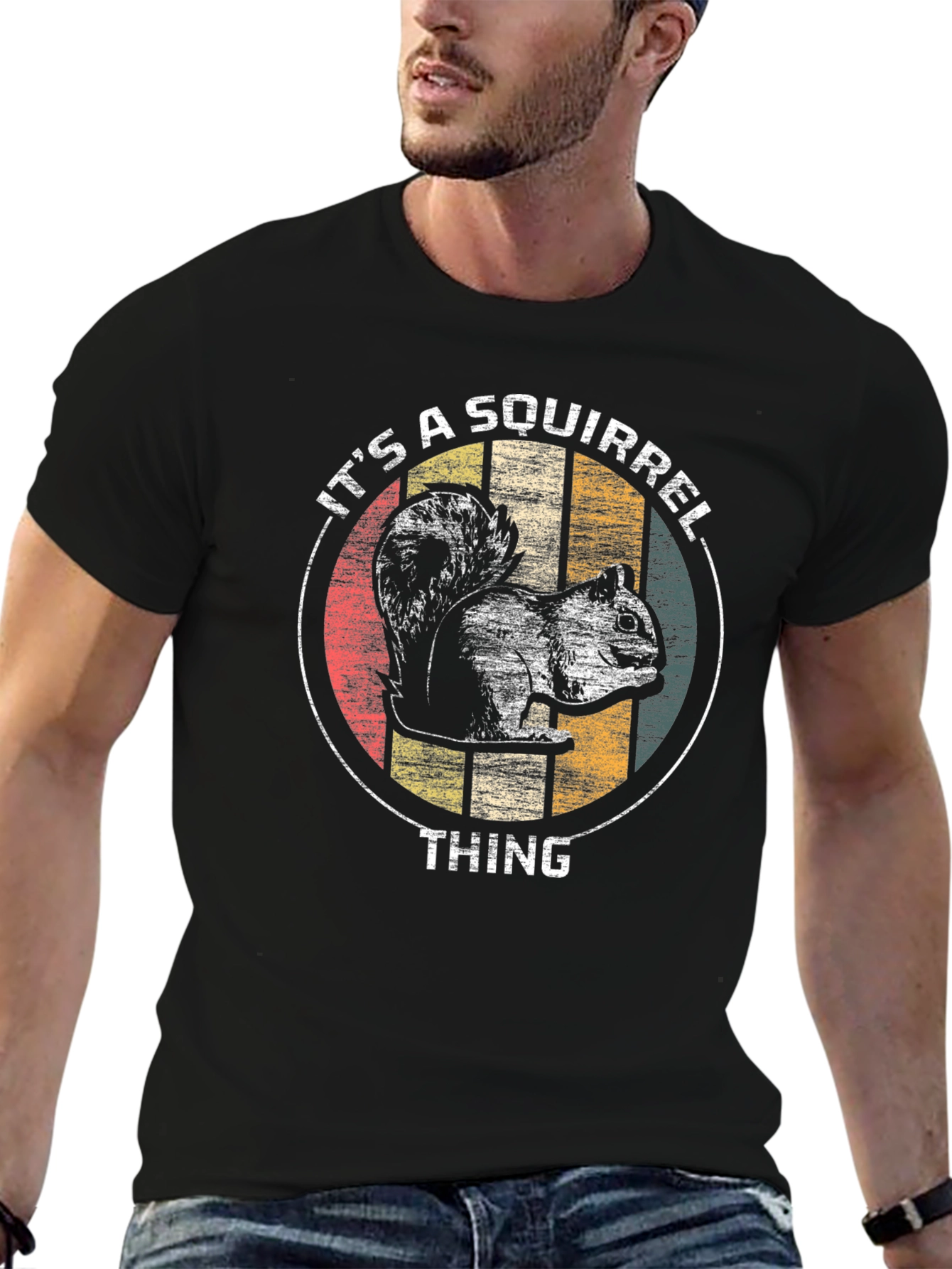 Its a Squirrel Thing T-Shirt - Mens Black Graphic Tee