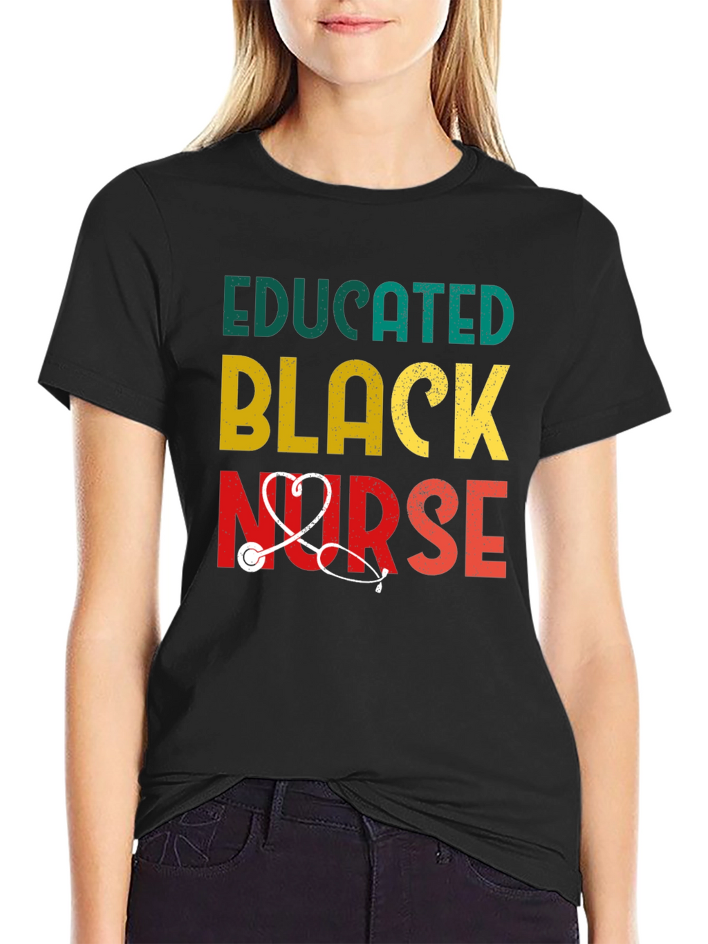 Educated Black Nurse T-Shirt