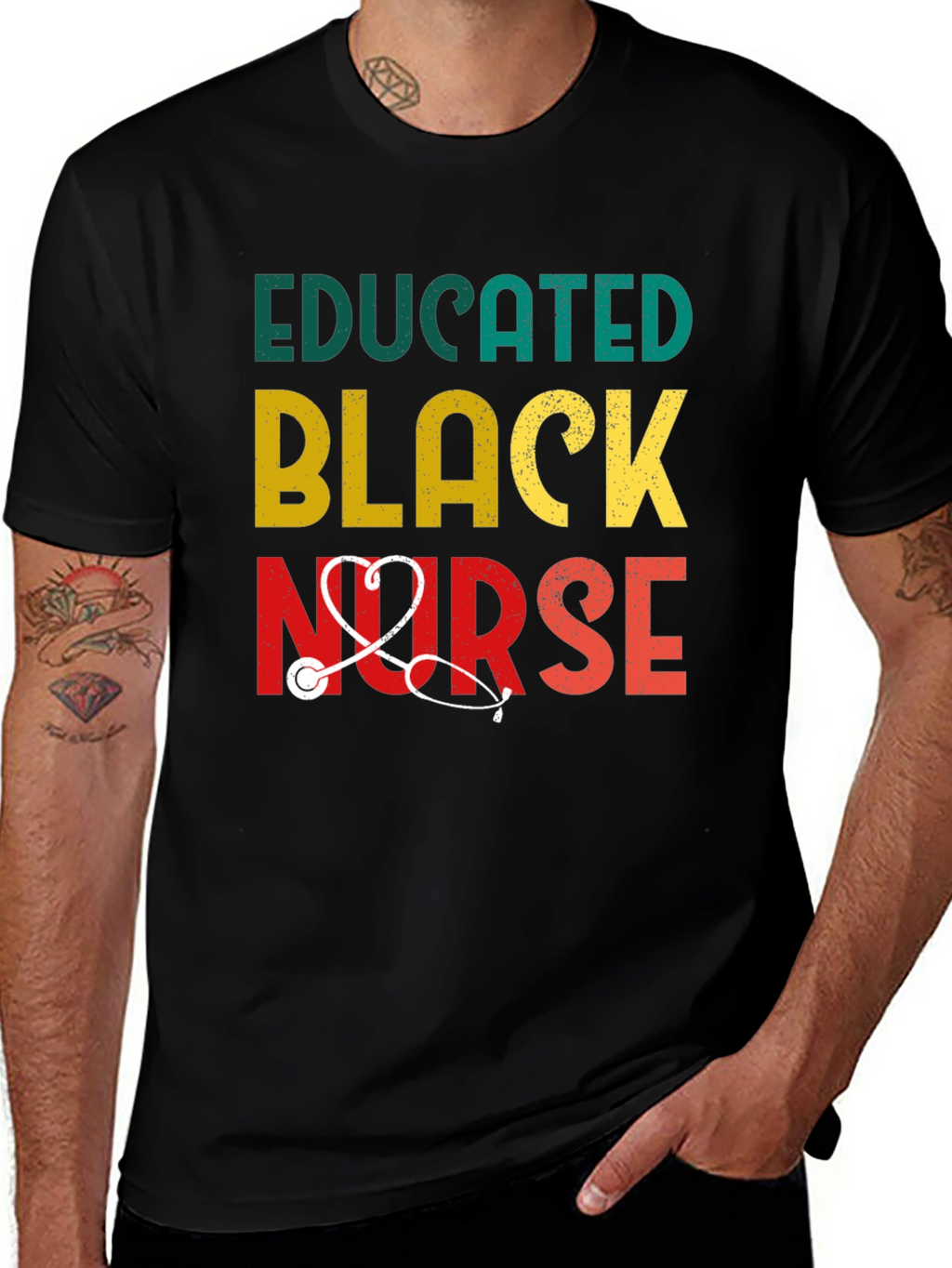 Educated Black Nurse T-Shirt