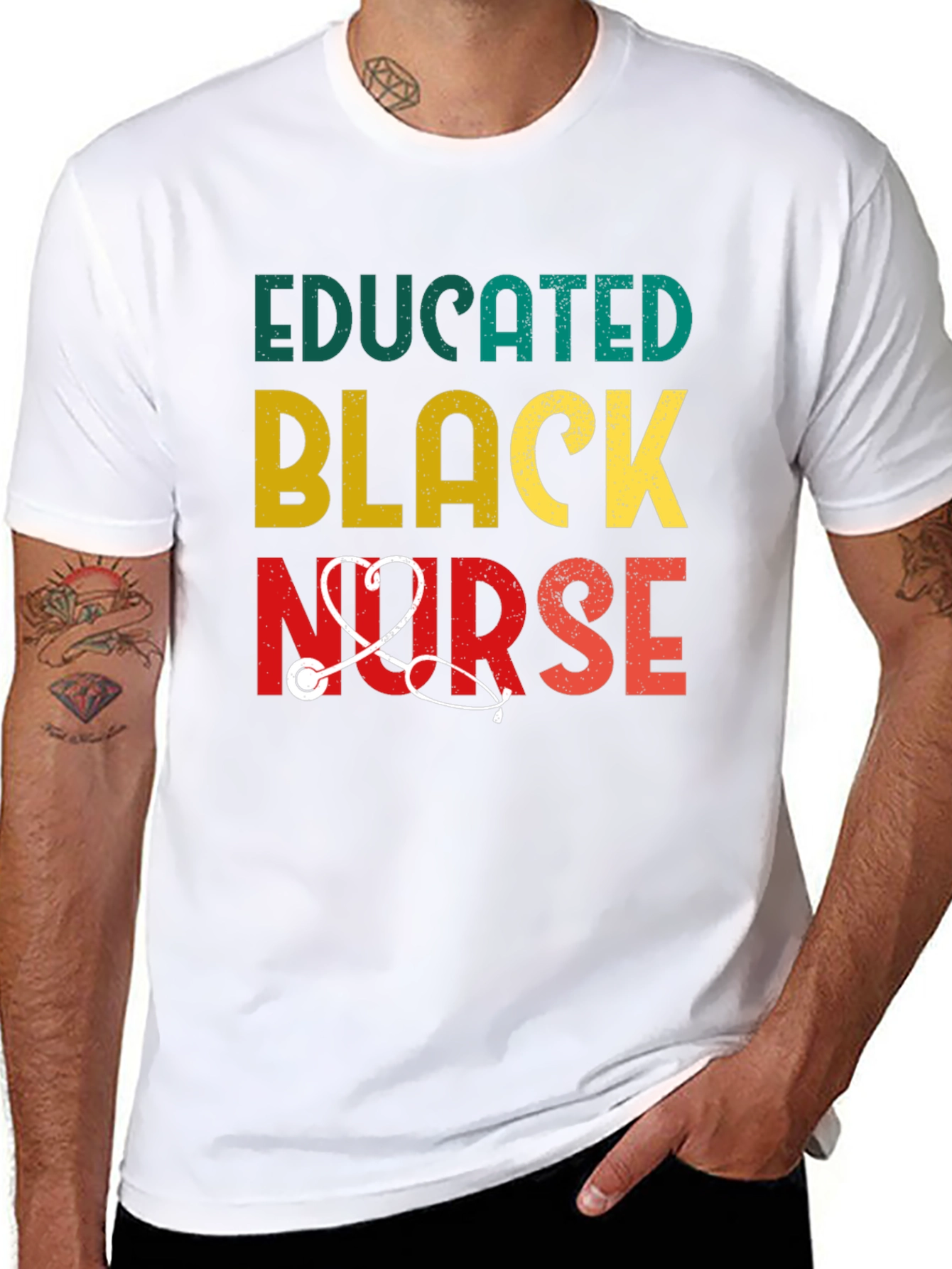 Educated Black Nurse T-Shirt