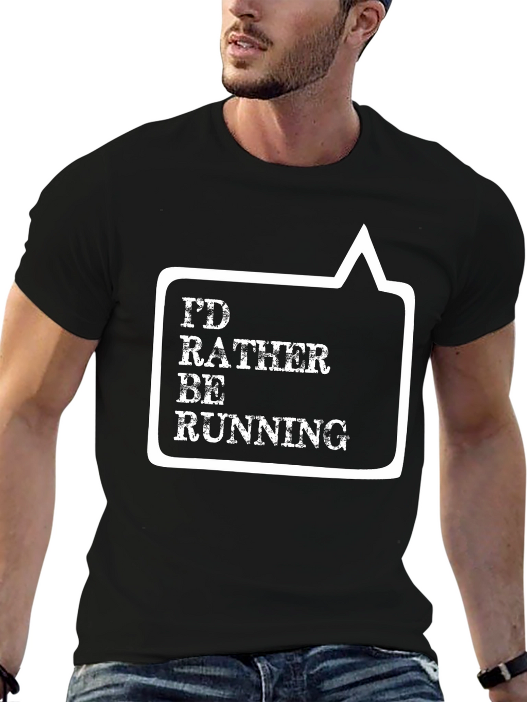 Id Rather Be Running Graphic Tee