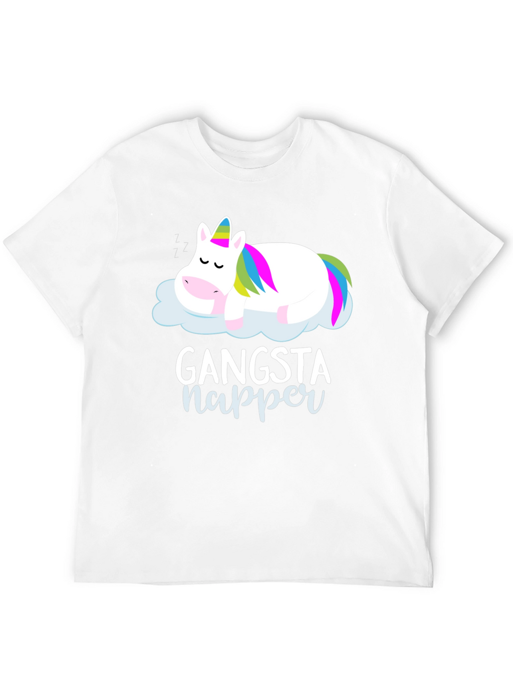 Gangsta Napper Unicorn Graphic T-Shirt