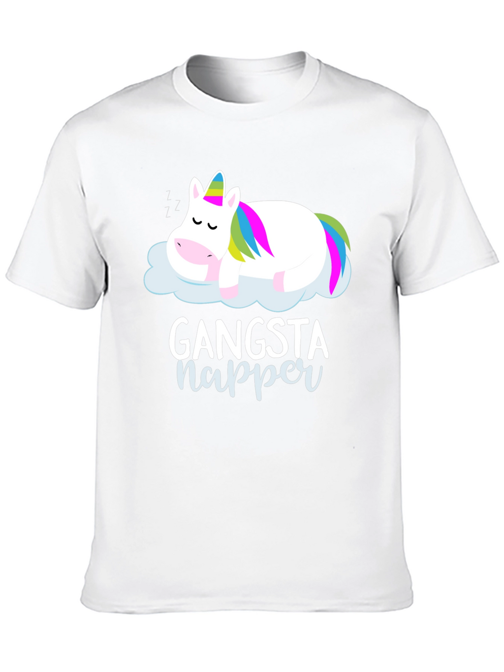 Gangsta Napper Unicorn Graphic T-Shirt