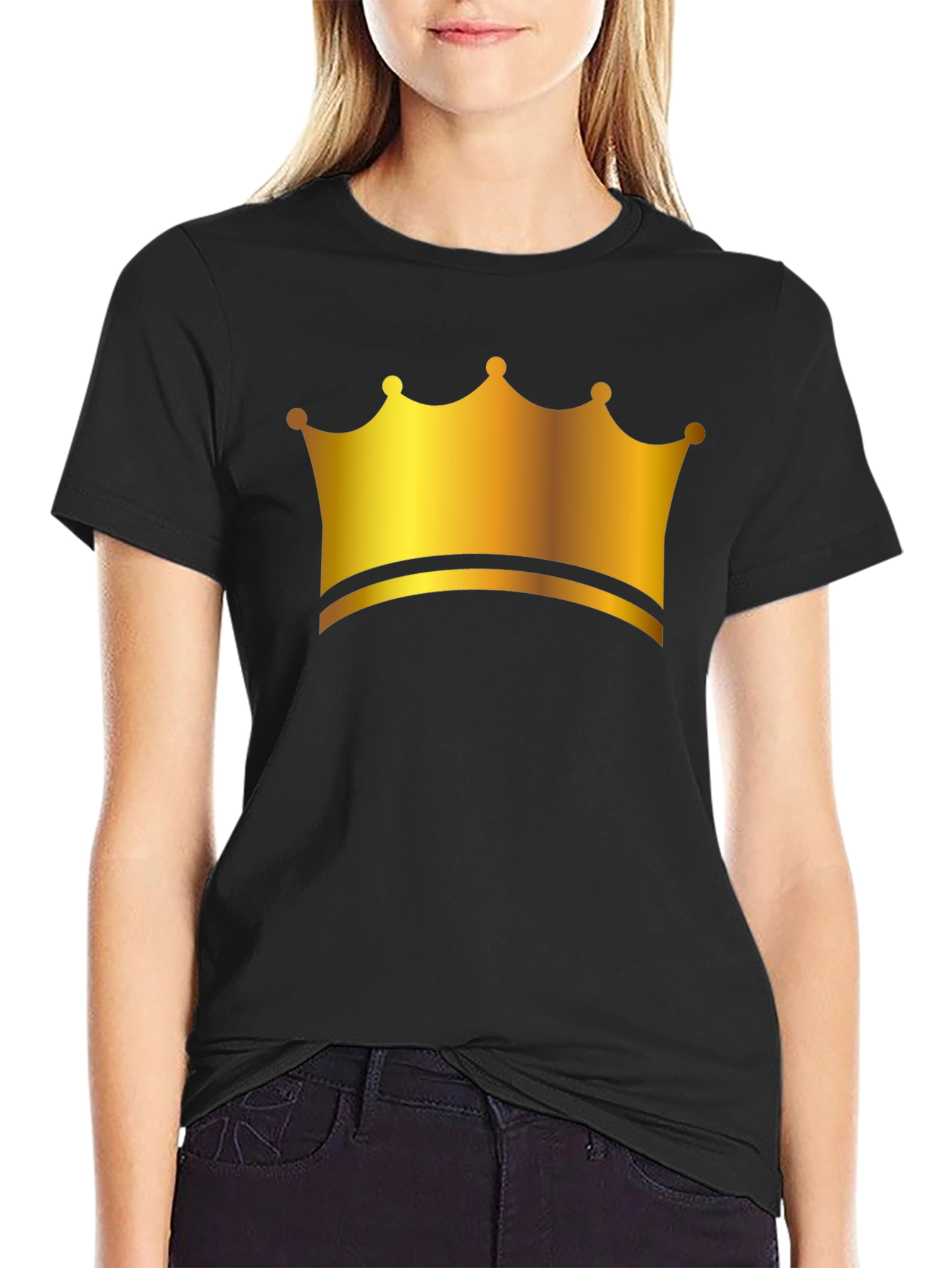 Golden Crown Black T-Shirt
