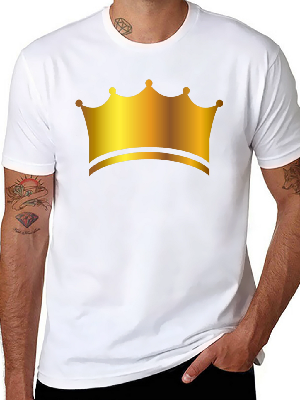 Golden Crown Black T-Shirt