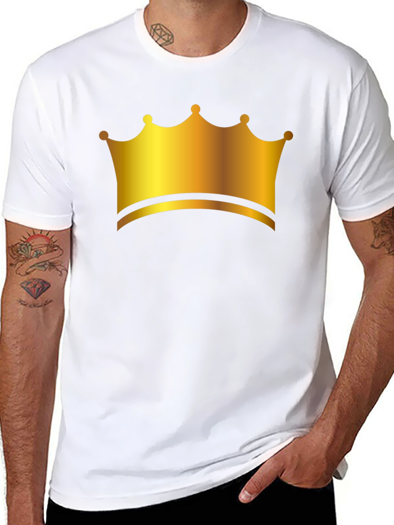 Golden Crown Black T-Shirt
