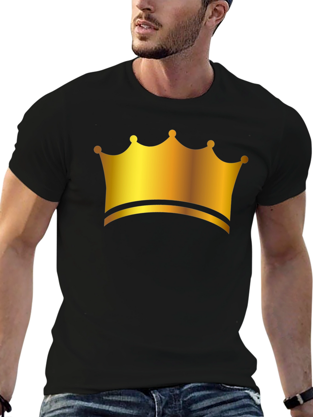 Golden Crown Black T-Shirt