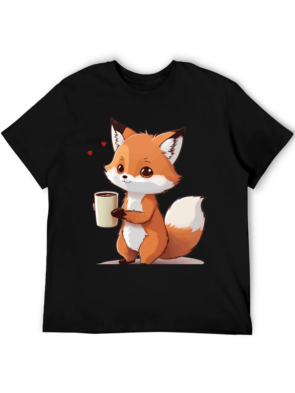 Cute Fox Coffee T-Shirt