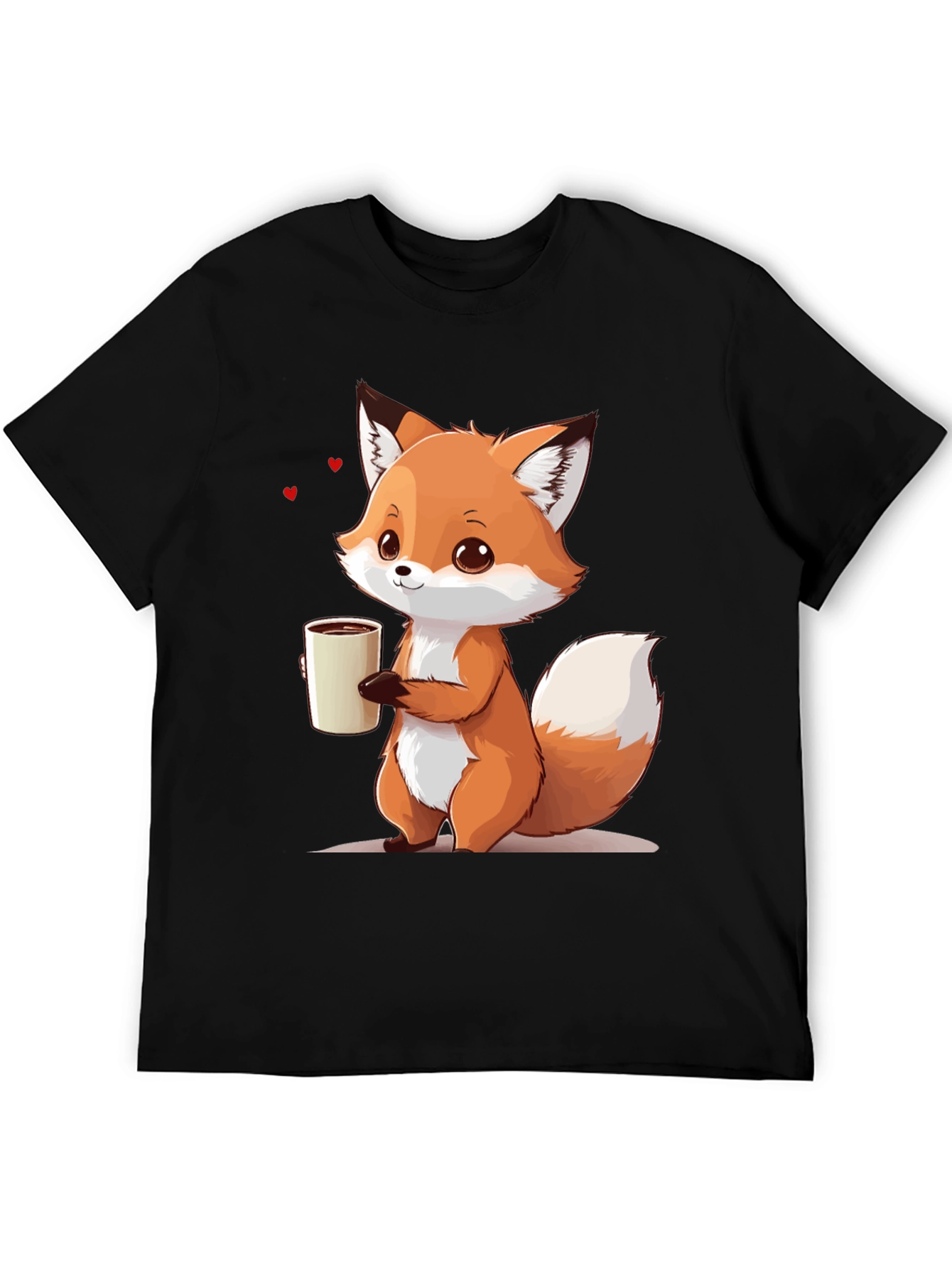 Cute Fox Coffee T-Shirt