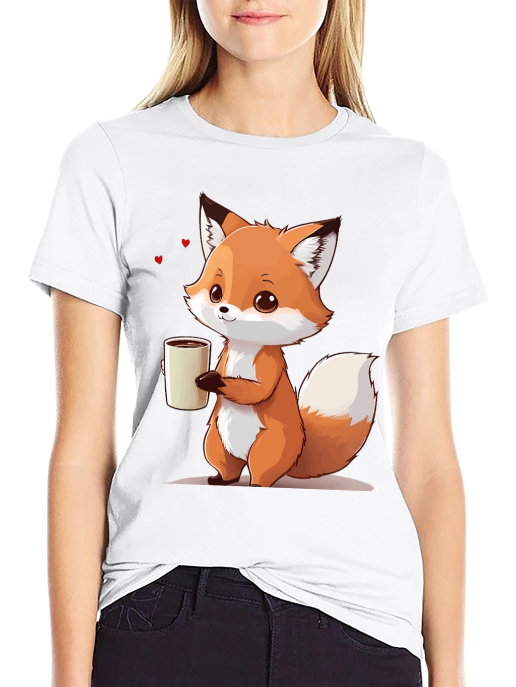 Cute Fox Coffee T-Shirt