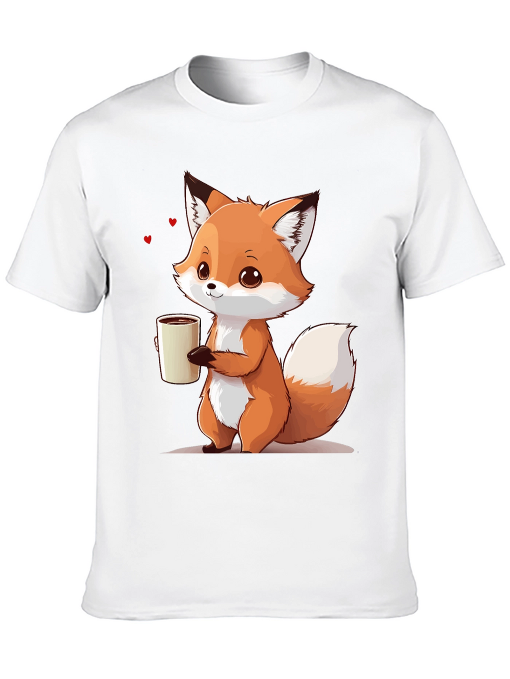 Cute Fox Coffee T-Shirt