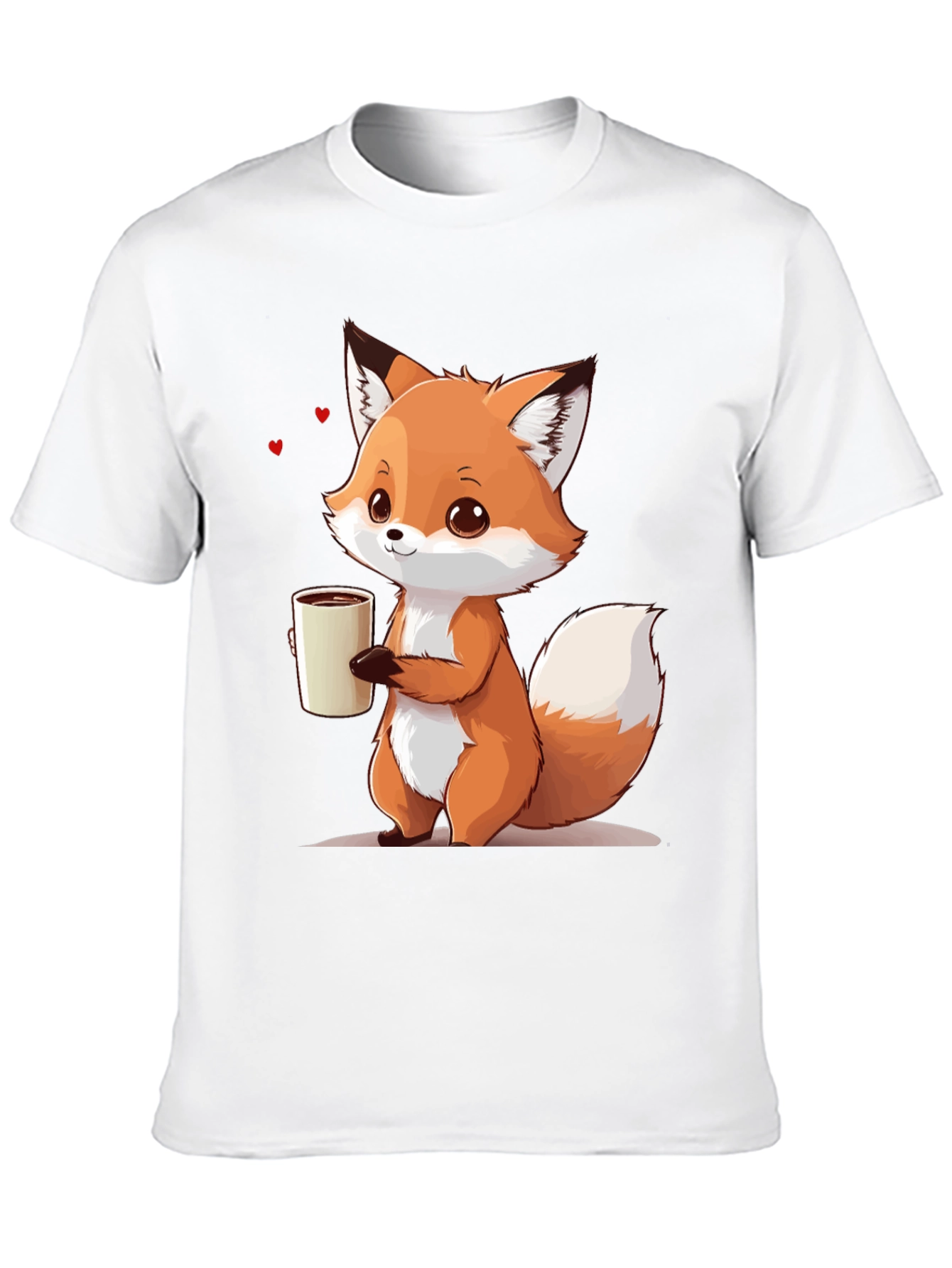 Cute Fox Coffee T-Shirt