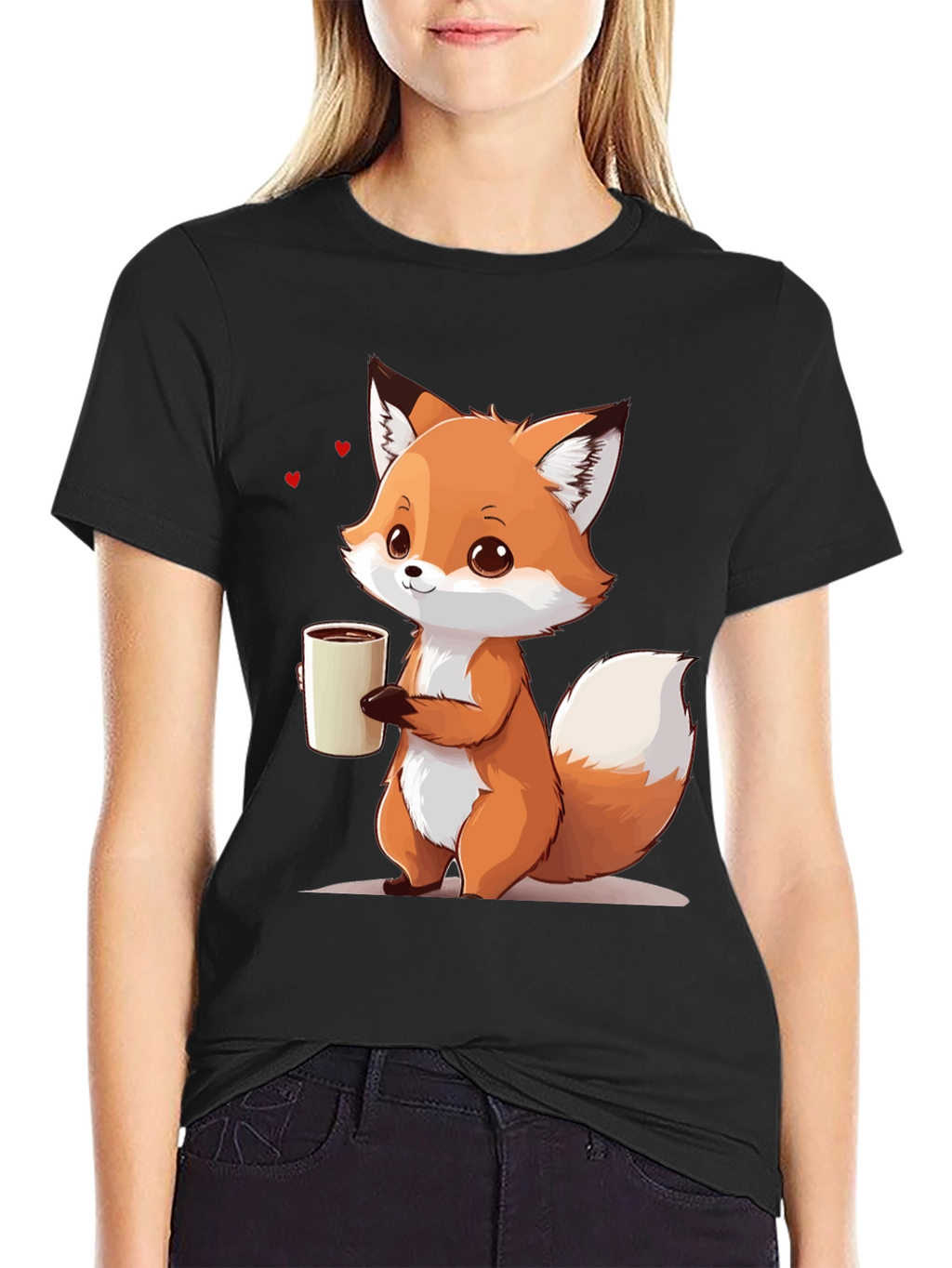 Cute Fox Coffee T-Shirt
