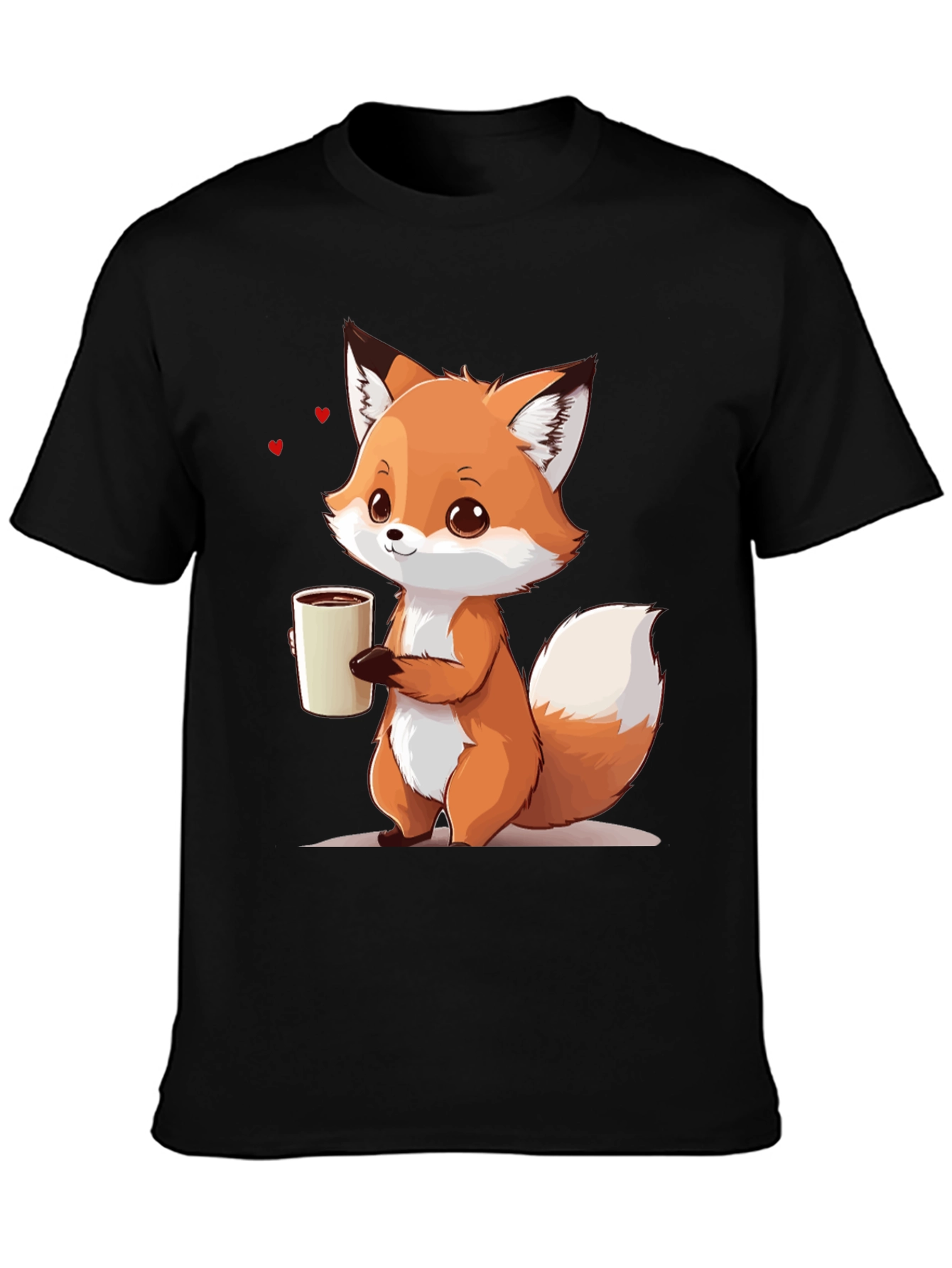 Cute Fox Coffee T-Shirt
