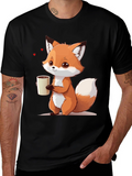 Cute Fox Coffee T-Shirt