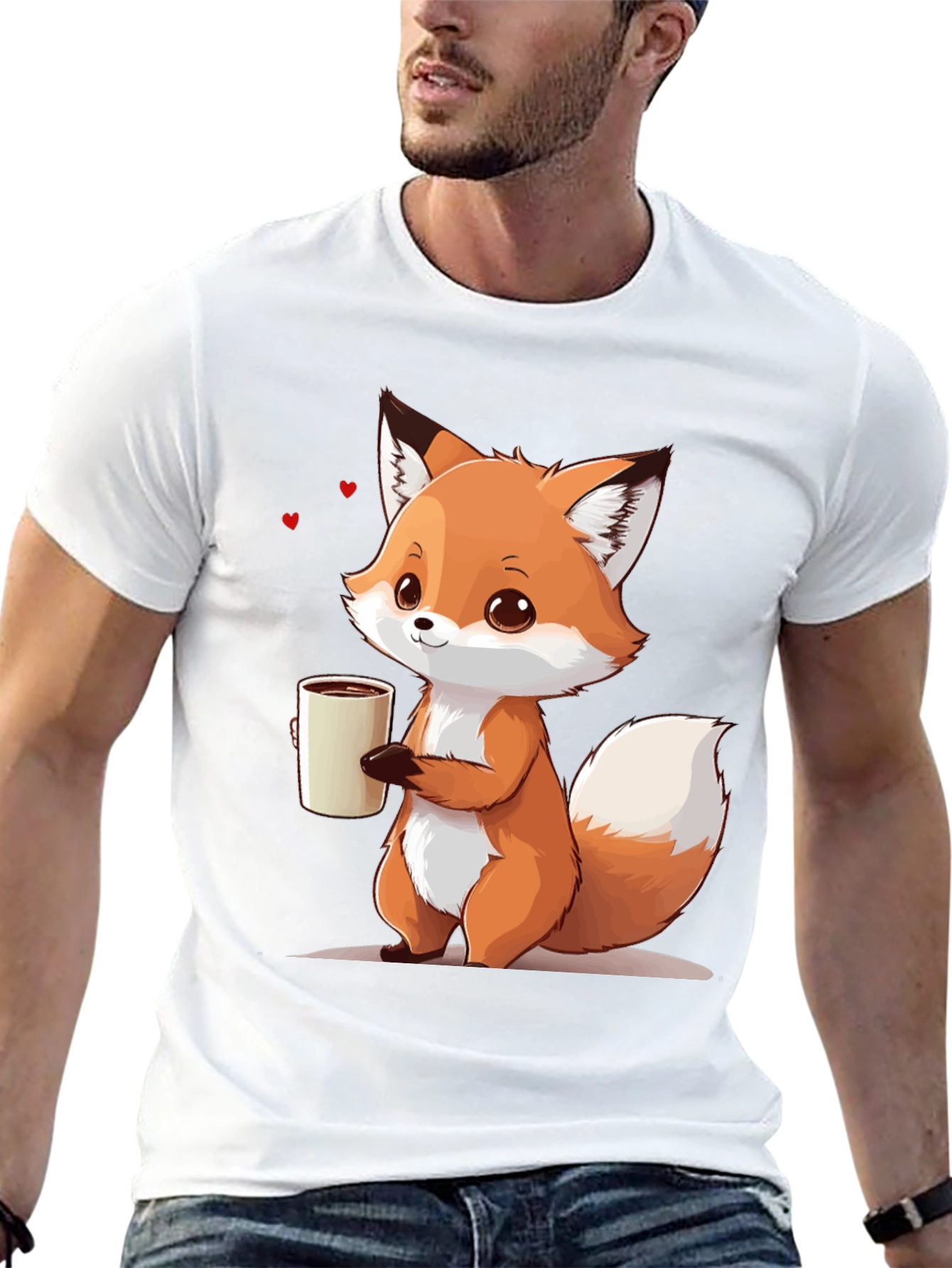 Cute Fox Coffee T-Shirt