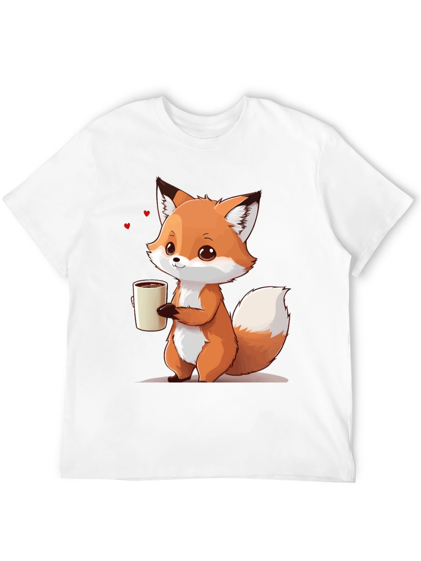 Cute Fox Coffee T-Shirt