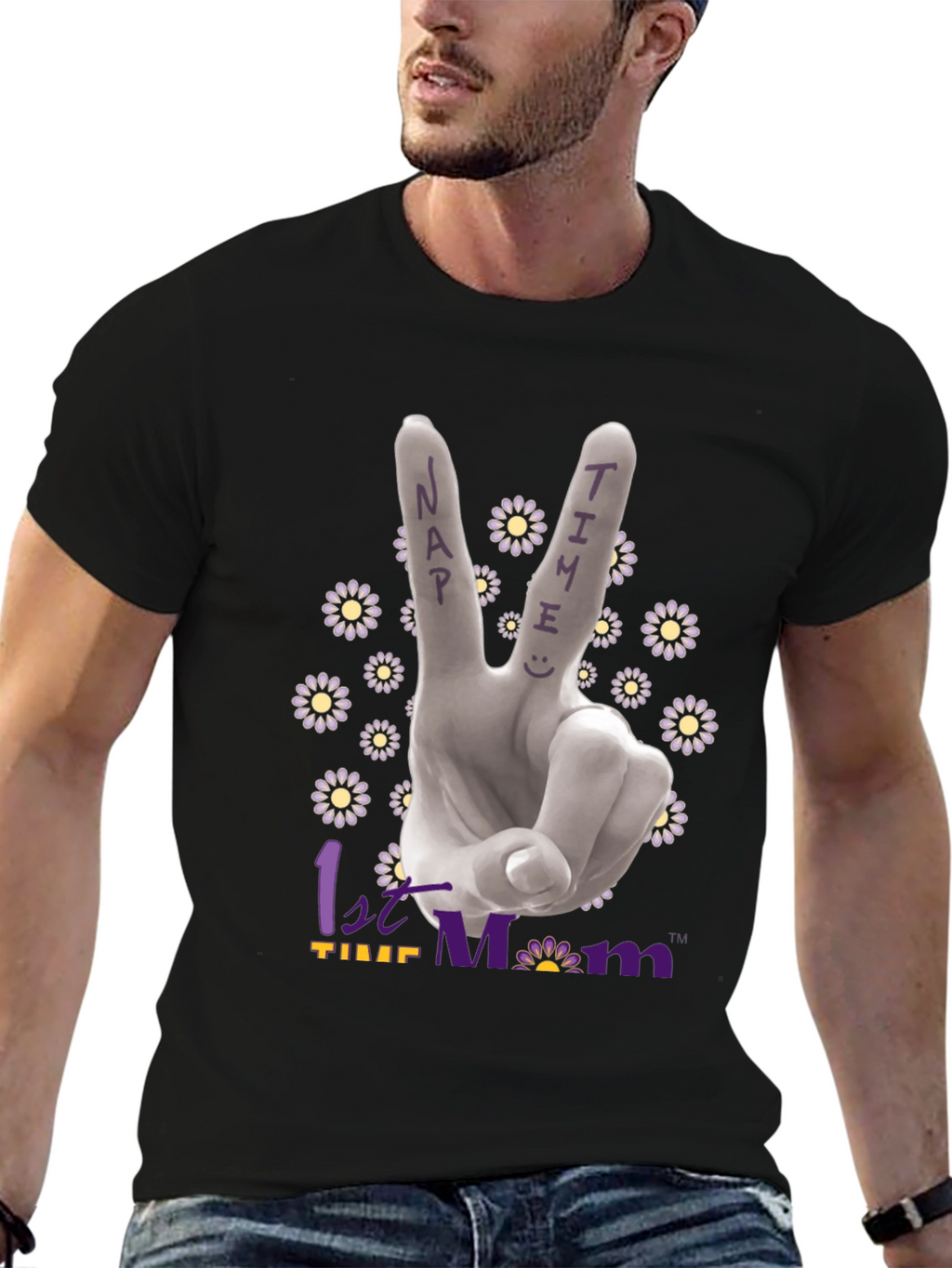 Nap Time Peace Sign T-Shirt