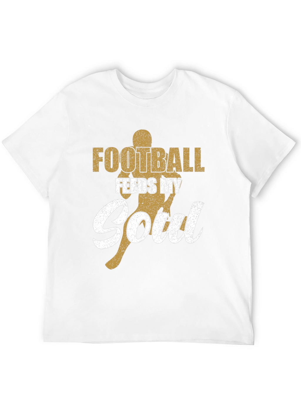 Football Feeds My Soul Graphic Tee - Black