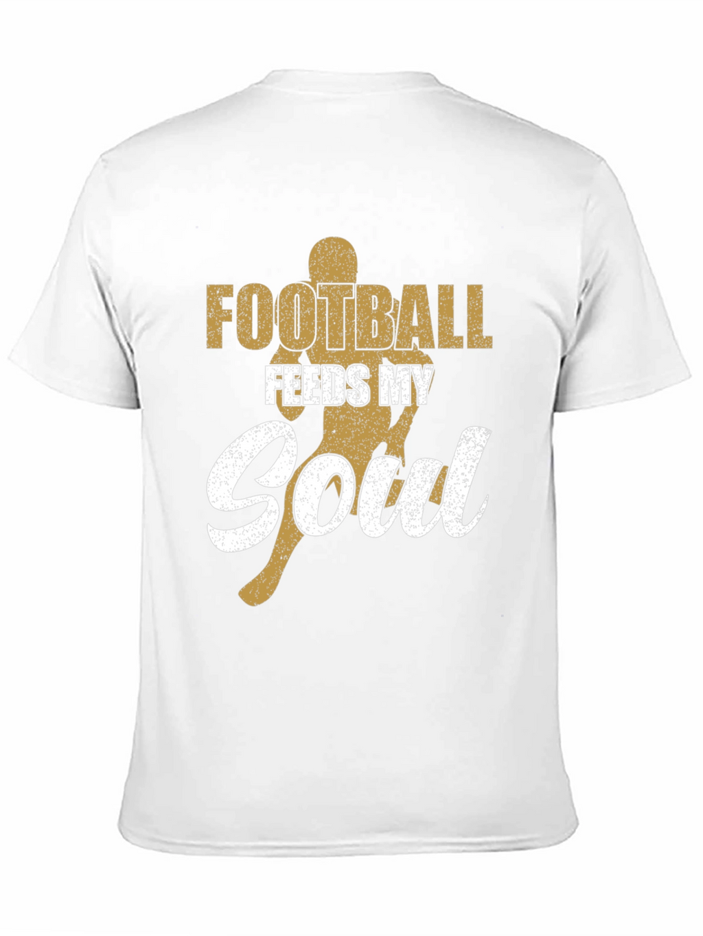 Football Feeds My Soul Graphic Tee - Black