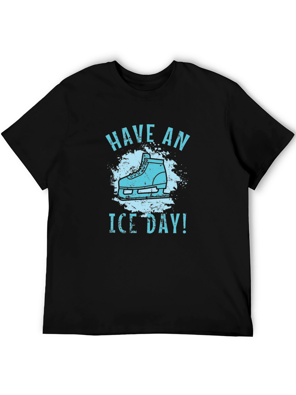 Have an Ice Day! Black Graphic T-Shirt