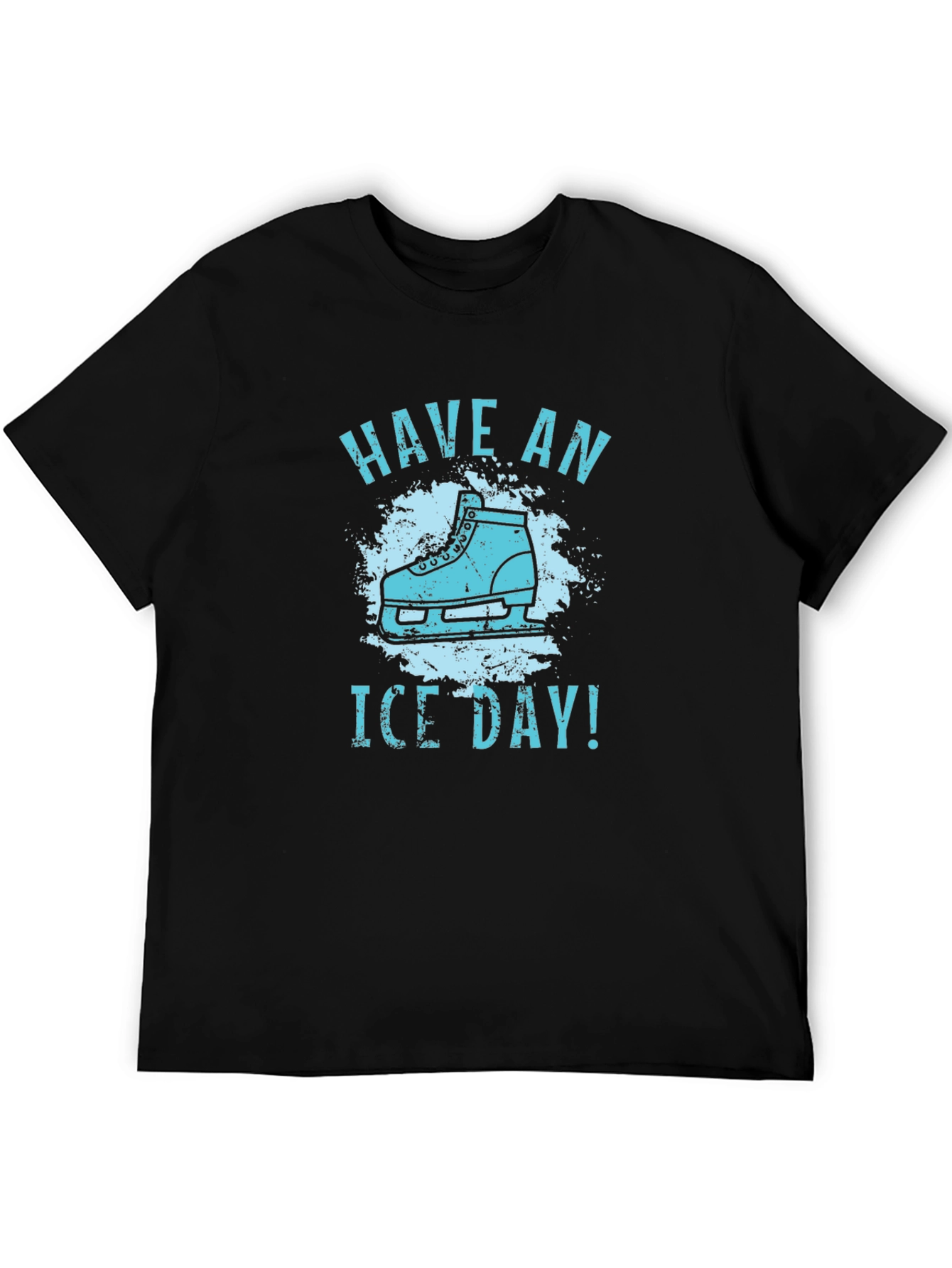 Have an Ice Day! Black Graphic T-Shirt