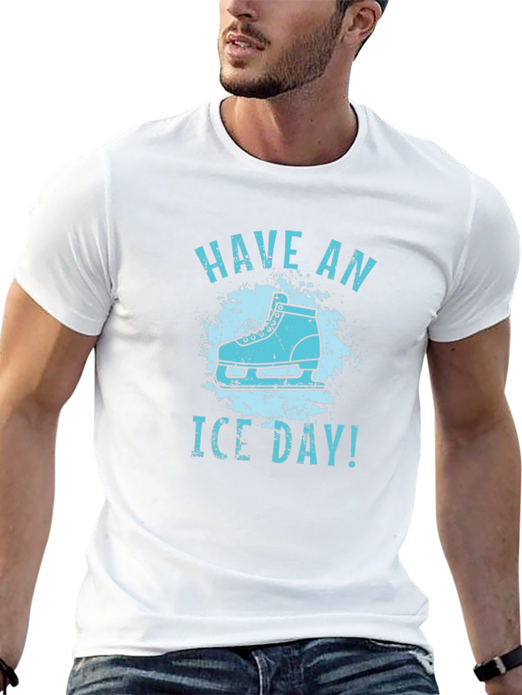 Have an Ice Day! Black Graphic T-Shirt