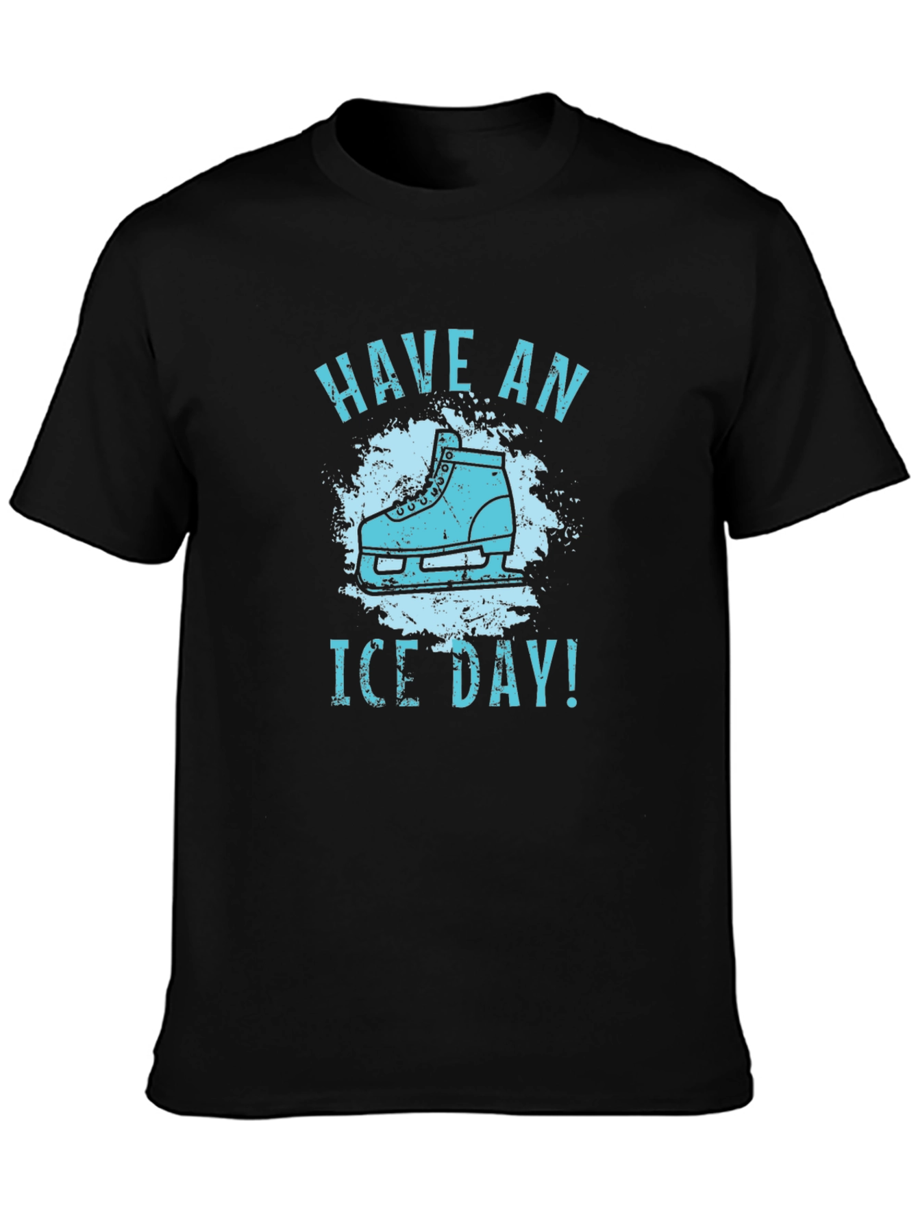 Have an Ice Day! Black Graphic T-Shirt