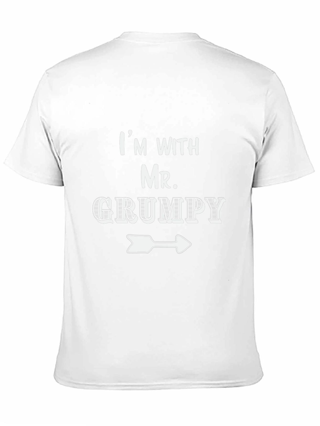 Im With Mr. Grumpy Arrow Graphic Tee