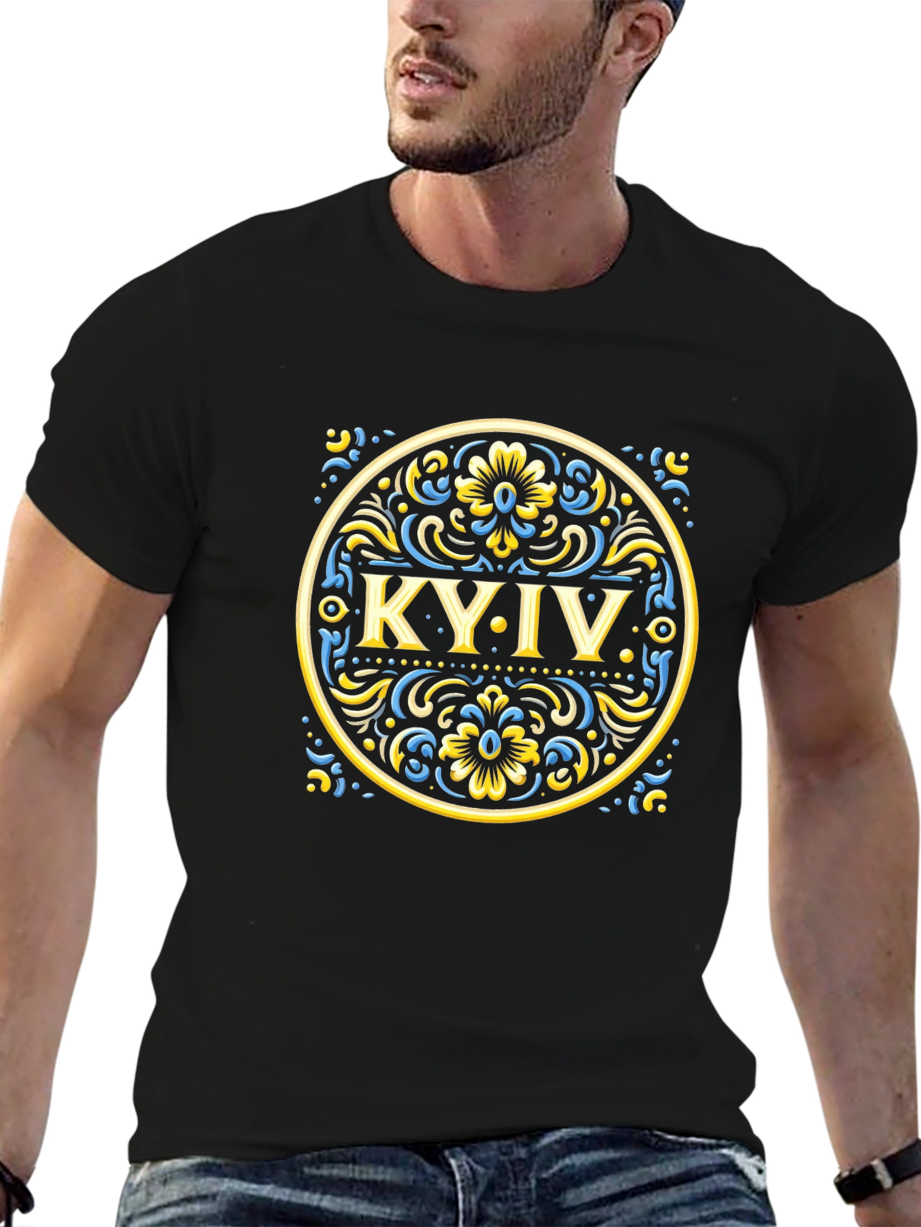 Kyiv Graphic Tee - Stylish Black T-Shirt