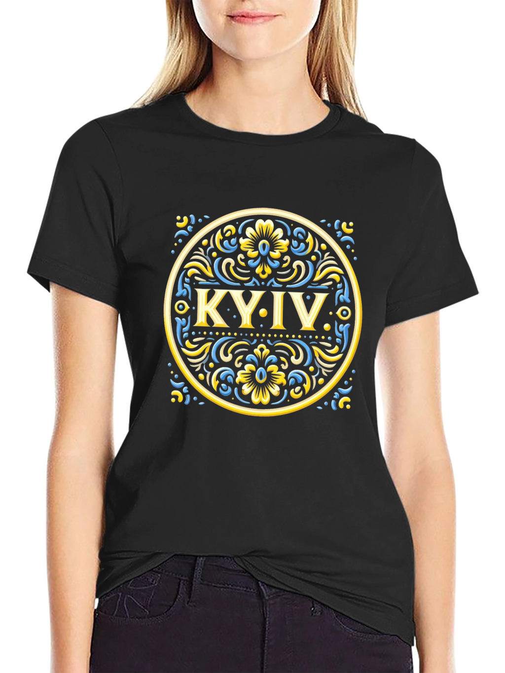 Kyiv Graphic Tee - Stylish Black T-Shirt