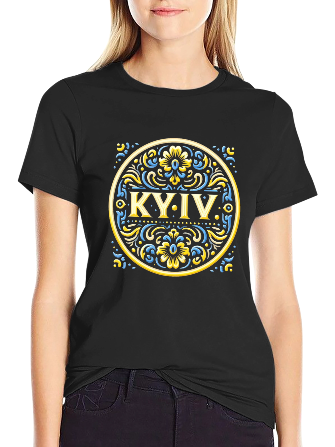 Kyiv Graphic Tee - Stylish Black T-Shirt