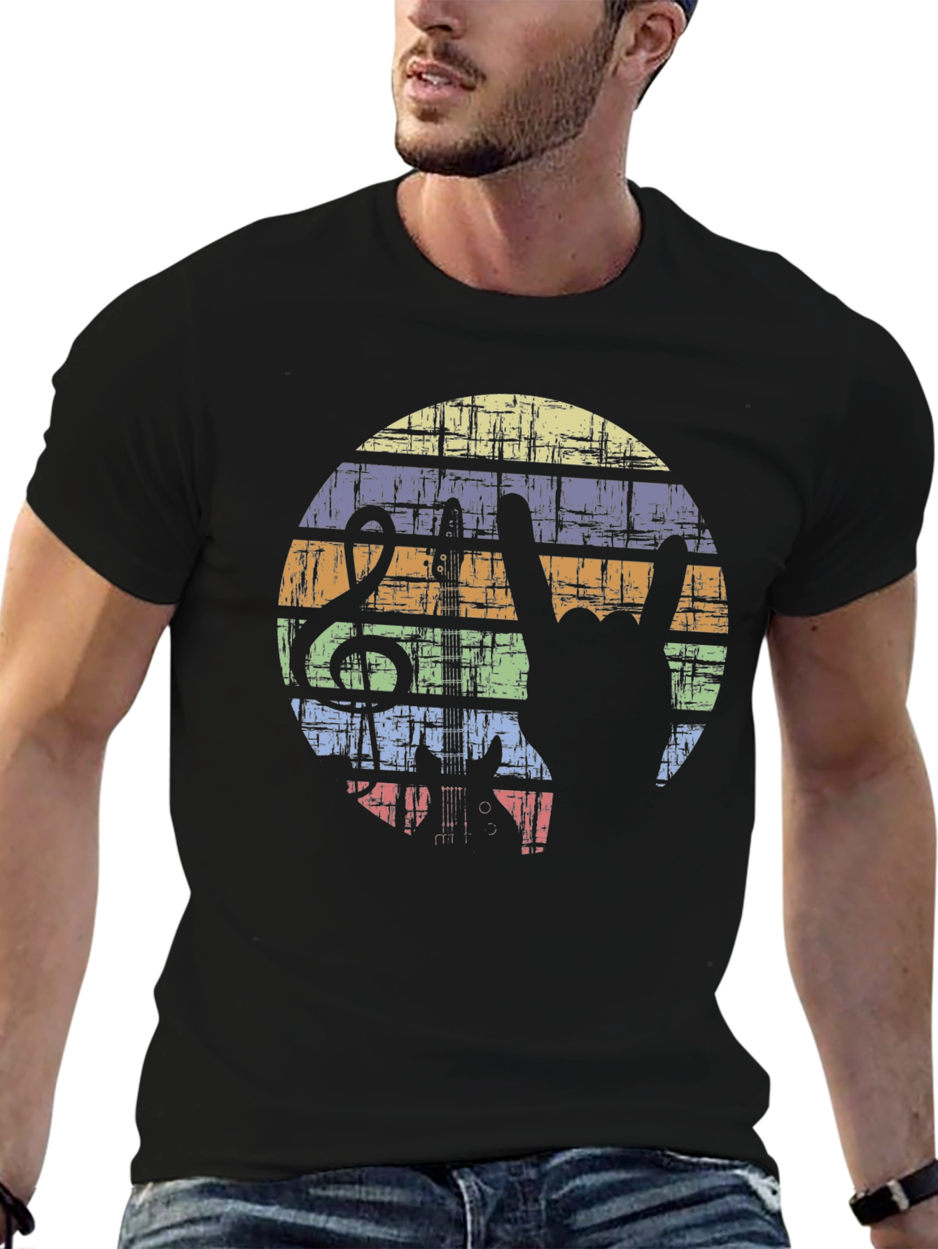 Retro Rock Music T-Shirt