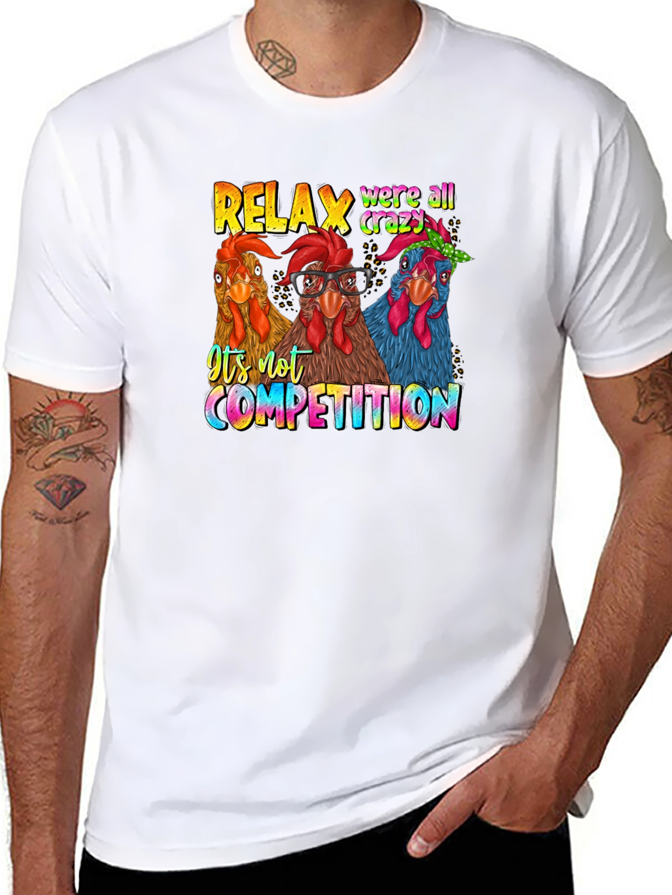 Relax Crazy Chickens T-Shirt