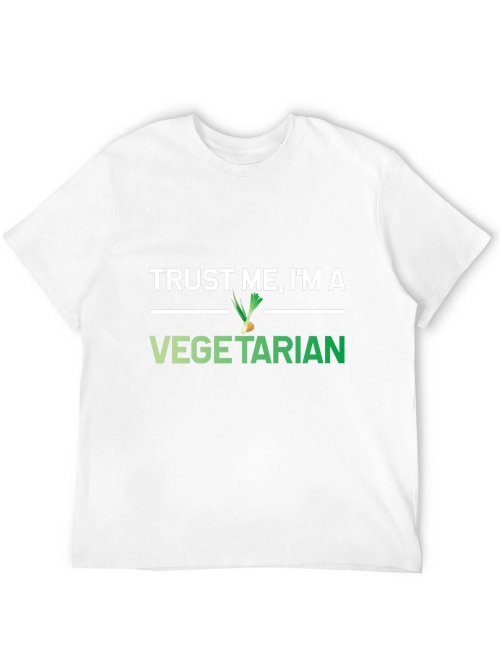 Trust Me Im A Vegetarian Black Graphic T-Shirt