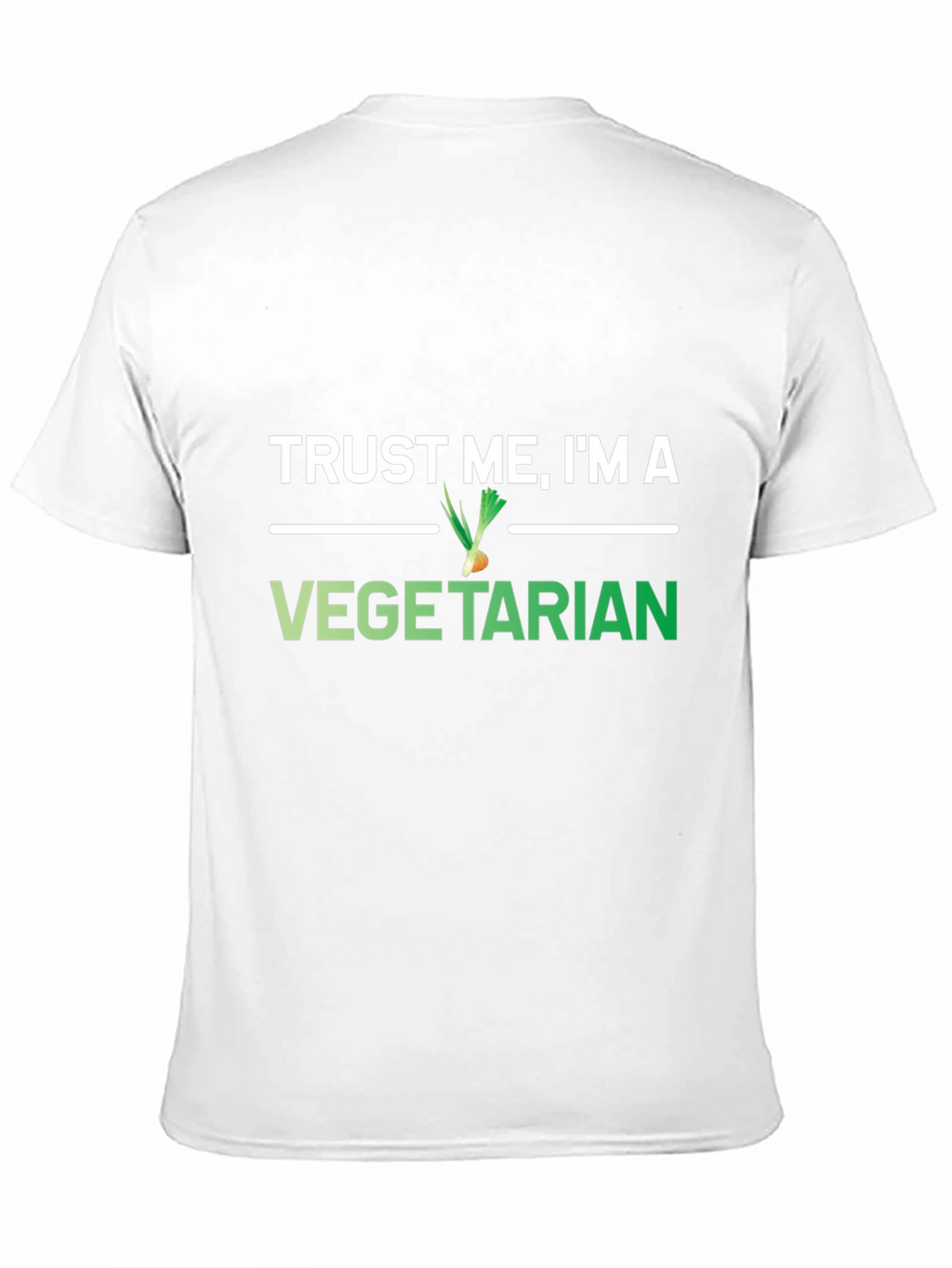 Trust Me Im A Vegetarian Black Graphic T-Shirt