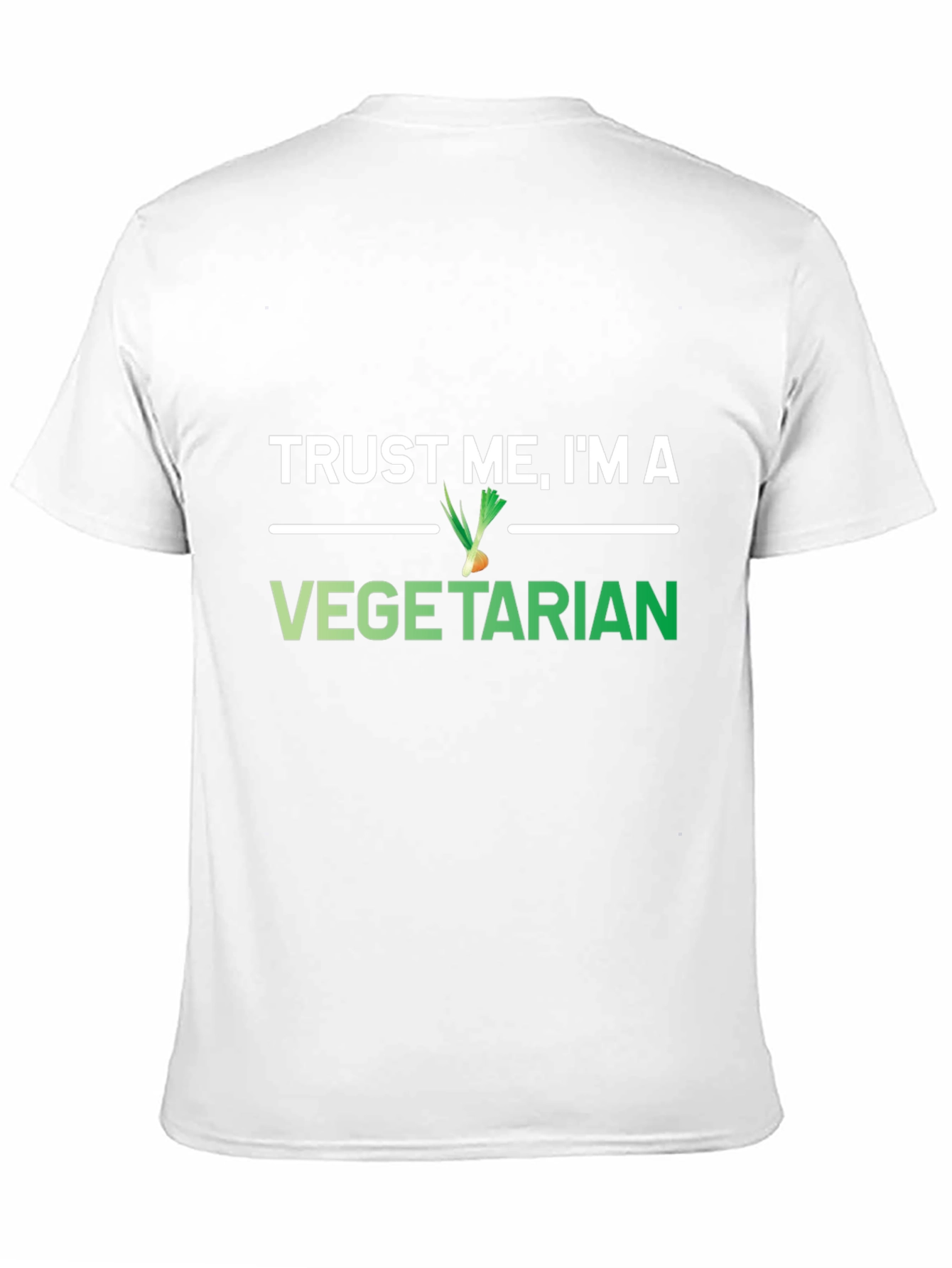 Trust Me Im A Vegetarian Black Graphic T-Shirt