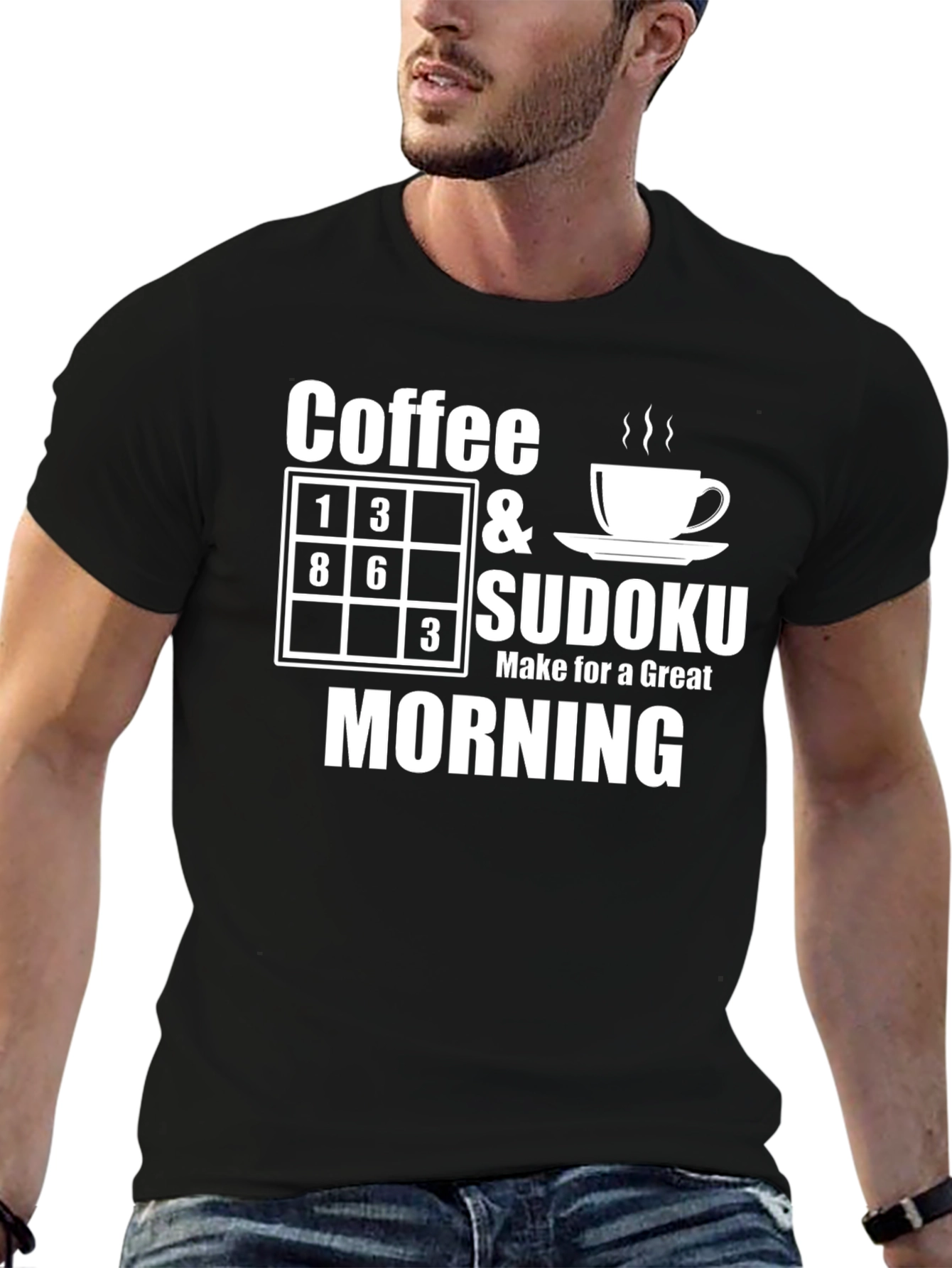 Coffee & Sudoku T-Shirt: Great Morning Tee