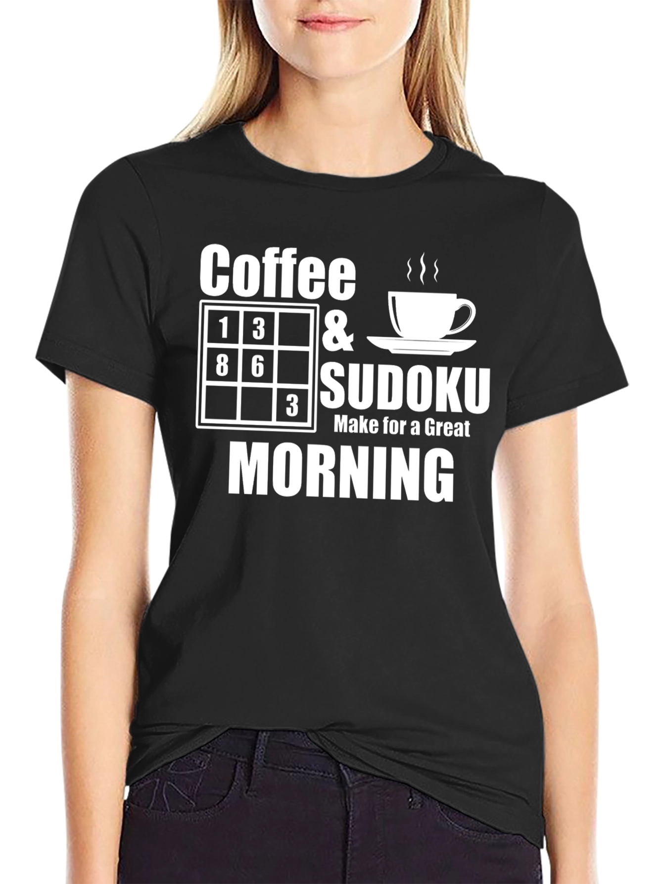 Coffee & Sudoku T-Shirt: Great Morning Tee