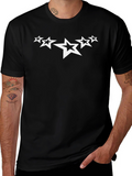 Stylish Black T-Shirt with Star Graphic