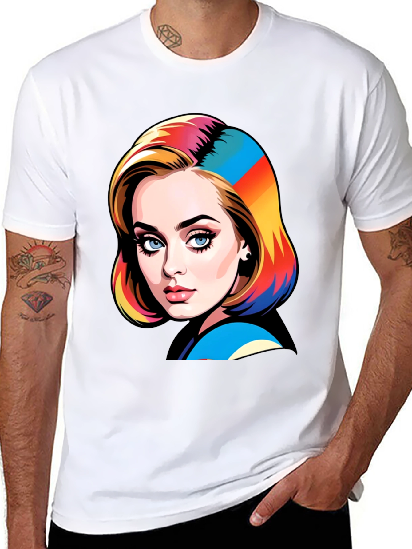 Stylish Graphic Print T-Shirt