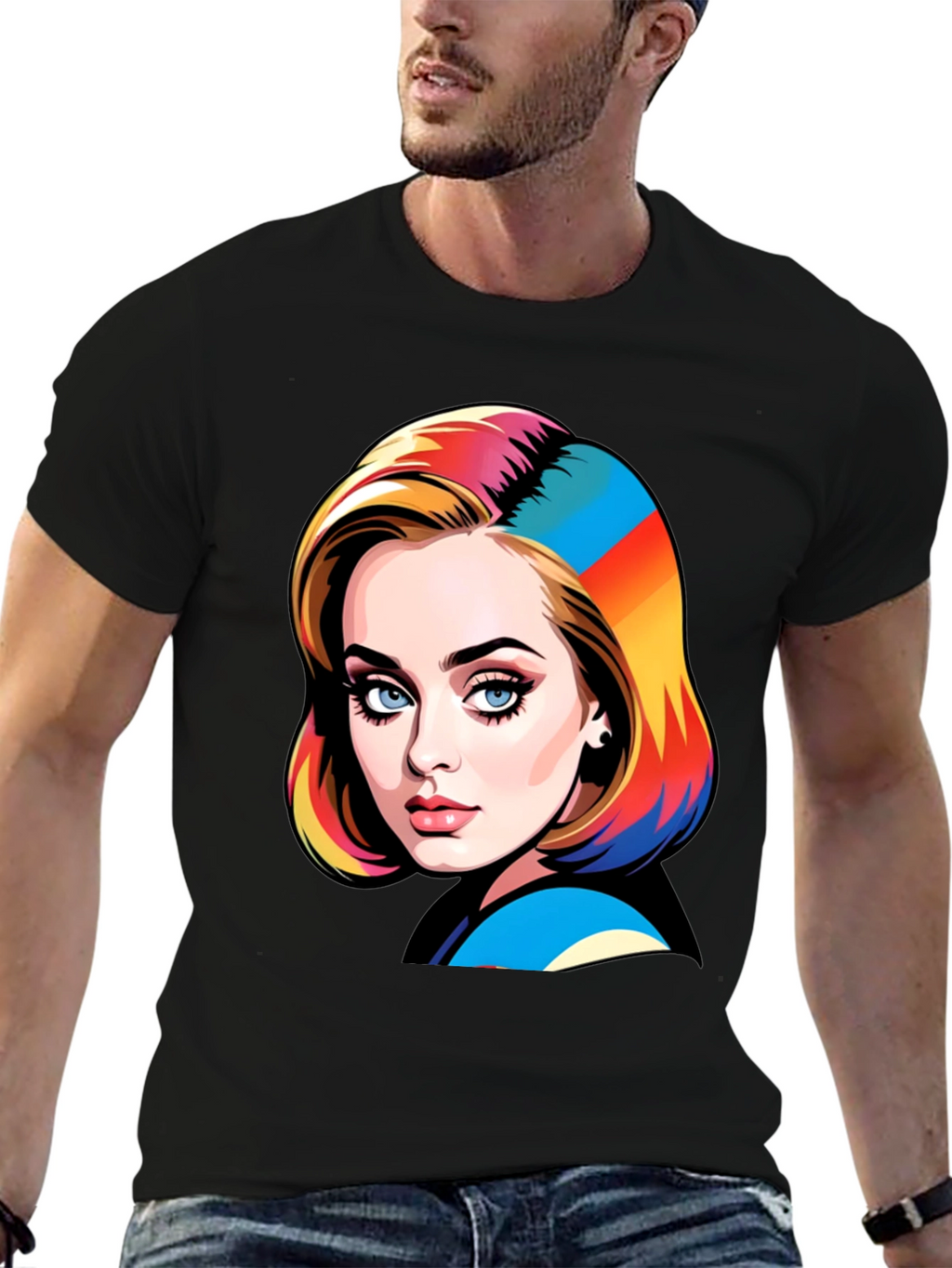 Stylish Graphic Print T-Shirt