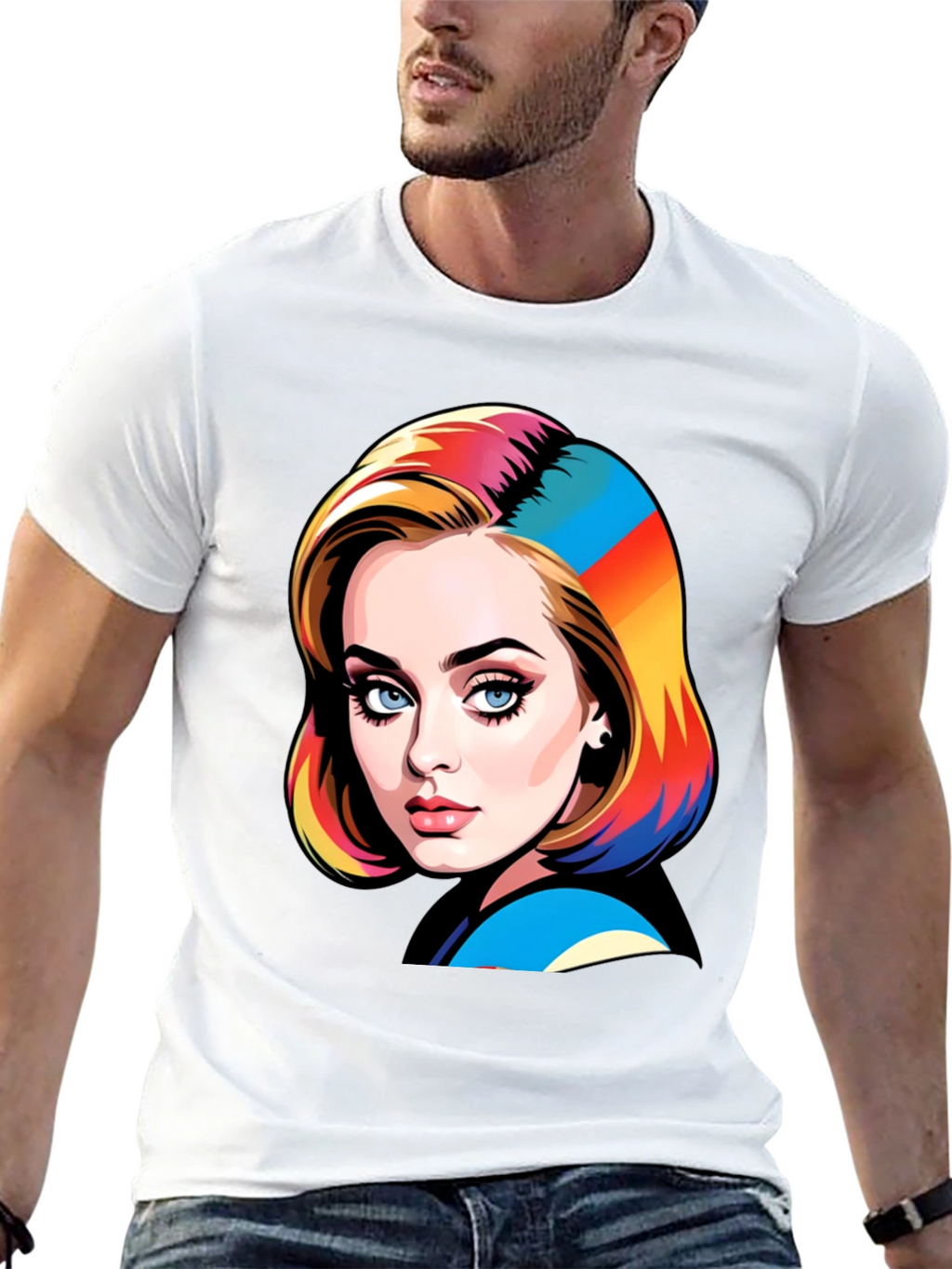 Stylish Graphic Print T-Shirt
