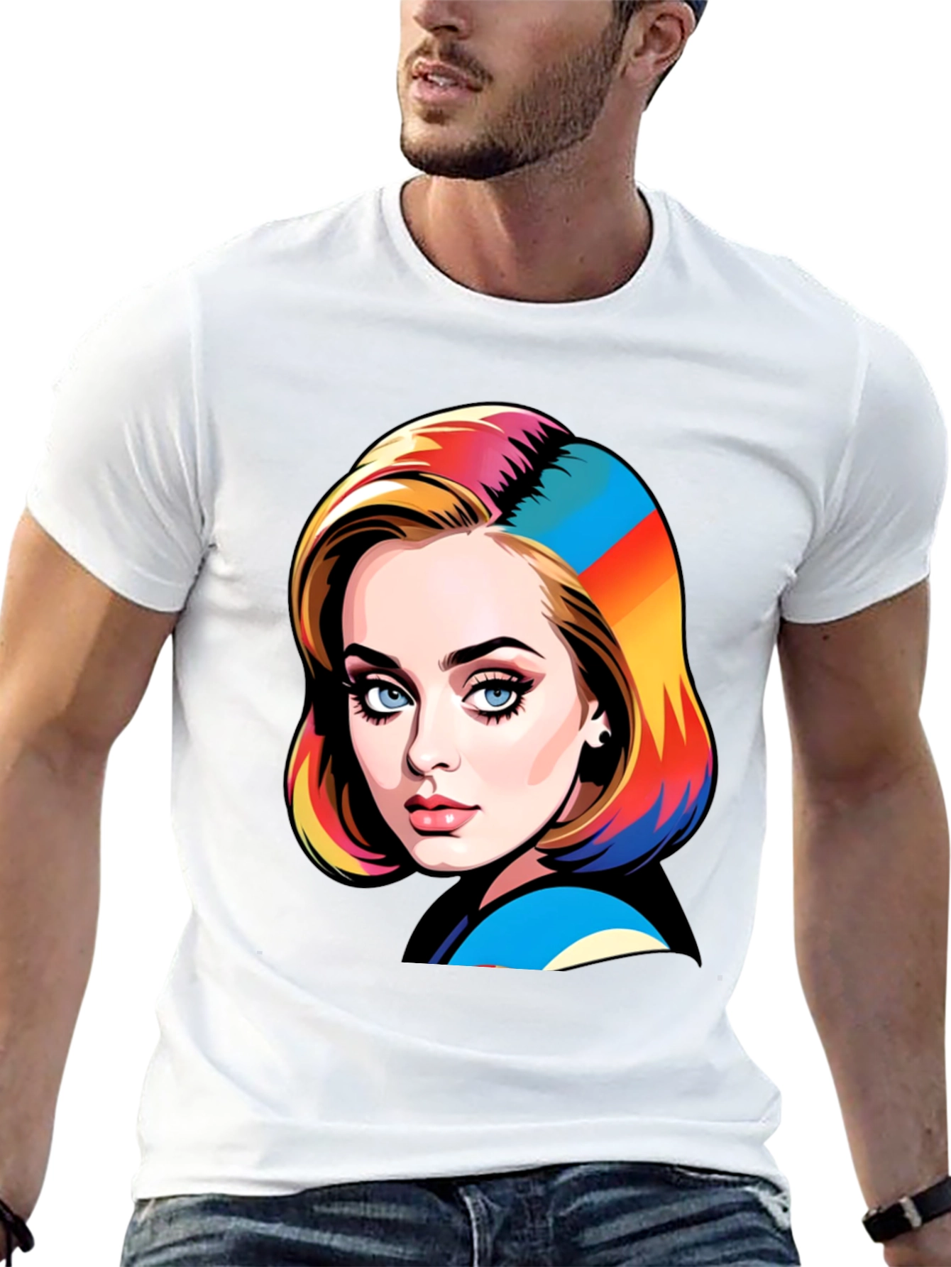 Stylish Graphic Print T-Shirt